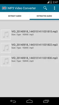 MP3 Converter - Extract Audio android App screenshot 0